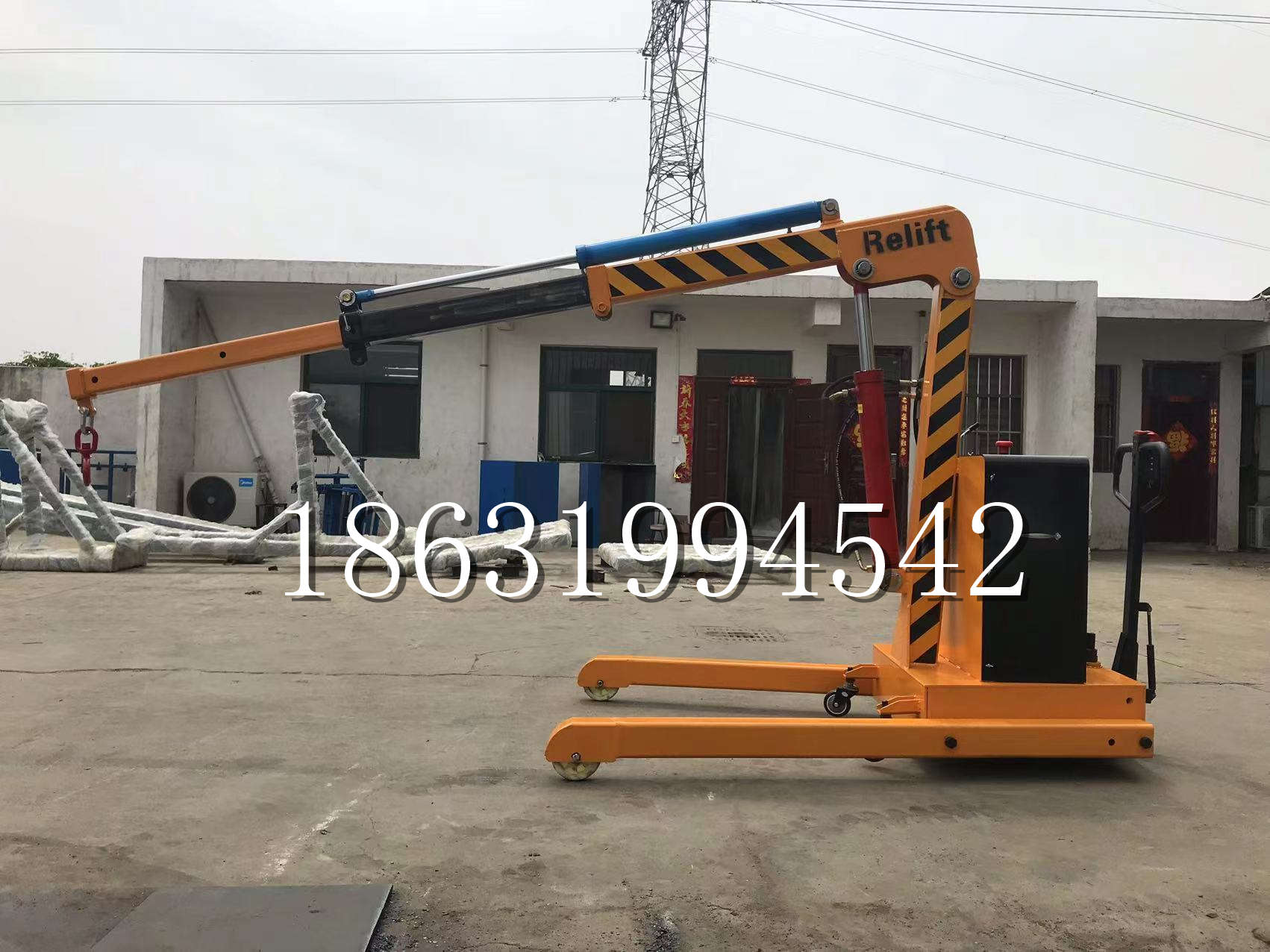 偏关县久征定做3吨三轮随车吊 农用园林绿化移树吊 平板工程用小吊机